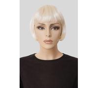 Perruque blonde courte style Louise Brooks, coupe au carré années 1920 : Agyness platinum blonde #1001