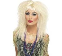 Perruque blonde crêpée femme taille unique blond G