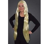 Perruque blonde de 91,4 cm de long pour femme | Cheveux ondulés d'aspect naturel | Perruques de cosplay d'anime | Perruque de cheveux synthétiques légers | Perruque de reine dansante | Perruque