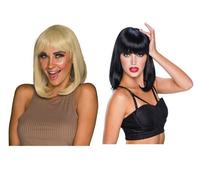 Perruque Blonde Noire Peggy Sue Greaser Années 50 Déguisement Accessoire