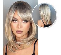 Perruque blonde - ombre - balayage - perruques femmes - perruques - lavable - peignable - haute qualité - perruques cheveux longs - 50 cm