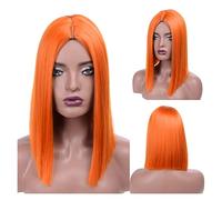 Perruque Blonde Perruques Courtes Droites Noires Pour Femmes Partie Moyenne Rouge Pour Lolita Cosplay Party Cheveux Naturels Gris Perruques Pour Femmes (3)