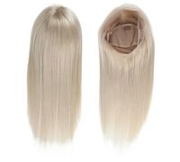 Perruque blonde platine en dentelle intégrale for femme, densité 130, cheveux humains brésiliens Remy Extensions de cheveux(18inch)