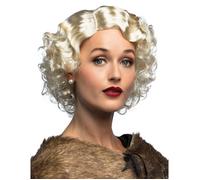Perruque blonde platine femme