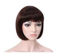 Perruque Bob courte et lisse Onedor de 25 cm (6# - Ch tain moyen)