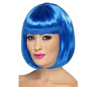 Perruque Bob Courte Sexy À Franges Pour Femmes Colorée Costume Pour Adultes