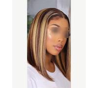 Perruque Bob Ondulée Deep Wave Perruques Cheveux Humains Ondulées Water Wave Perruques Cheveux Humains Transparente Lace Front Perruques Pour Femmes 134 Frontal Wig 10inch#180#P427
