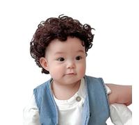 Perruque bobo pour bébé - Cheveux courts - Accessoires photo pour nourrissons et tout-petits - Accessoire de photographie pour filles