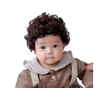 Perruque bobo pour bébé - Cheveux courts - Accessoires photo pour nourrissons et tout-petits - Accessoire de photographie pour filles