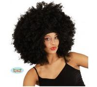 Perruque Bouclee Geante - Noir - Adulte Multicolore G