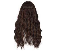 Perruque bouclée pour tête entière - Maille respirante - Bande réglable - Aspect naturel - Plusieurs couleurs - Perruques longues et bouclées