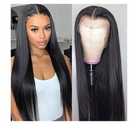 Perruque Brésilienne Droite 10-26 Pouces T Part Lace Front Perruques De Cheveux Humains 4X1 13X1 Perruques De Cheveux Humains Brésiliens En Dentelle Transparente Pour Femmes Couleur Naturelle Gris Pe