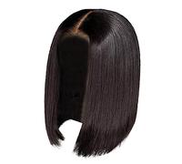 Perruque Bresilienne Lace Frontal Cheveux bouclés courts pour femmes mélangés à un bandeau Convient aux perruques pour femmes Perruque blonde Perruque Courte Blonde Clair avec (Black-d, One Size)