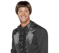 Perruque Brune Coupe Bowl Années 90 Pour Hommes Déguisement Célébrité