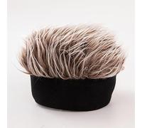 Perruque Cap Hommes Chapeau Beau Simulation Perruque Cheveux Courts Pare-soleil Casquettes Cheveux Rétro Perruque Chapeau Réglable Casual Cap Chapeau Court