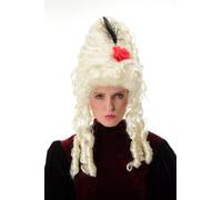 Perruque Carnaval Baroque Marie Antoinette Blond Platine Beehive Coiffure - Tour