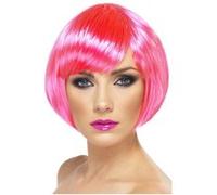 Perruque Carre Babe Neon Rose - Rose rose G