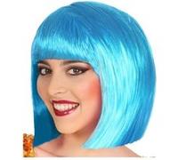 Perruque Carré Bleu Bleu