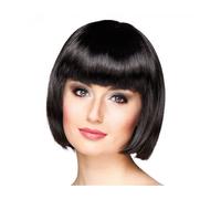 Perruque carré noire - BOLAND - pour femme - coupe au carré - filet élastique