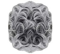 Perruque Carre Rousse synthétique femme naturelle mode pleine perruque grise bouclé perruque perruque Perruque Courte Cosplay (grey, One Size)