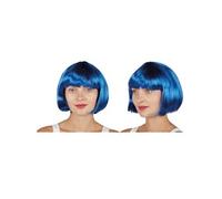 Perruque carrée bleue style Cabaret (x1) REF/60591 ptit clown