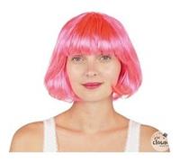 Perruque carrée rose style Cabaret (x1) REF/60590 ptit clown rose G