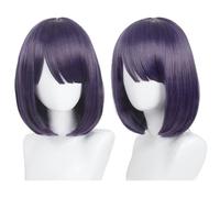Perruque Chérie Cosplay Anime, Style Bob Court Noir Violet Pour Jeu De Rôle Kitagawa Marin Perruques Accessoires De Fête D'halloween Avec Bonnet De Perruque