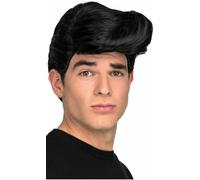 Perruque cheveux courts My Other Me Noir Elvis Presley.