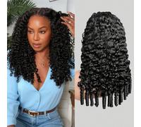 Perruque Cheveux Humains Bouclés 13x6 Lace Frontale Excellence Grade 19A Densité 200% - Nouvelle Texture Burmese Curly Spiral Ends with Boucles en Spirale Définies pour une Allure Glamour - Transparen