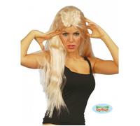Perruque cheveux longs blonde
