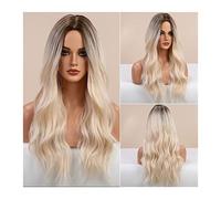 Perruque Cheveux synthétiques 24 pouces longues longues perruques ondulées naturelles for femmes Perruques de fibres résistantes à la chaleur résistantes à la chaleur for la fête DAITY Perruques quoti