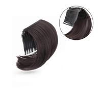 Perruque chignon décoiffé Peigne à cheveux synthétiques avec coussin rehaussant for un volume ultime, idéal for les chignons des femmes et des filles(Brown black)