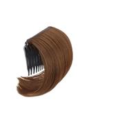 Perruque chignon décoiffé Peigne à cheveux synthétiques avec coussin rehaussant for un volume ultime, idéal for les chignons des femmes et des filles(Light brown)