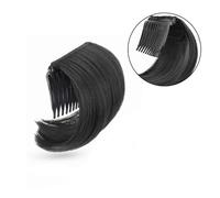 Perruque chignon décoiffé Peigne à cheveux synthétiques avec coussin rehaussant for un volume ultime, idéal for les chignons des femmes et des filles(Black)