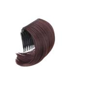 Perruque chignon décoiffé Peigne à cheveux synthétiques avec coussin rehaussant for un volume ultime, idéal for les chignons des femmes et des filles(Dark brown)