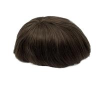 Perruque chignon pour hommes, Nouvelle perruque en dentelle suisse - Cheveux humains en dentelle autour de la perruque en PU for hommes Toupee invisible for ligne de cheveux 130% de densité de cheveux
