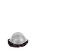 Perruque chignon pour hommes, Postiche ultra fin de 0,03 mm en cheveux humains for homme, prothèse capillaire souple en V avec base en PU, ligne de cheveux naturelle, pièce de cheveux indienne Remy fo