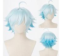Perruque Chongyun Cosplay Anime Cosplay Game Genshin Effet Cosplay Halloween Chongyun Cosplay Perruque synthétique résistante à la chaleur + bonnet de perruque