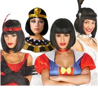 Perruque Cléopatre Ou Charleston Pour Carnaval (Taille Unique) Multicolore