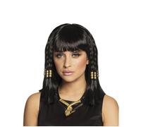 PERRUQUE CLÉOPÂTRE TRESSES FEMME Noir