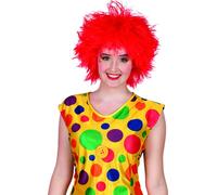 Perruque Clown Colorée Rouge Femme Multicolore