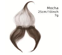 Perruque Complète Avec Frange Au Crochet,Cheveux Humains,Vrais Cheveux Raides,Élégants,Universels,Tous Types De Cheveux Et Couleurs De Peau - Type Mocha