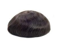 Perruque complète en dentelle française pour homme 100 % cheveux humains postiche noir marron blond système de remplacement pour homme postiche droite 6 x 8#120# couleur 1B10