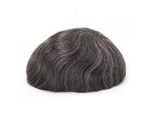 Perruque complète en dentelle française pour homme 100 % cheveux humains postiche noir marron blond système de remplacement pour homme postiche droite 6 x 8#130# couleur 1B30