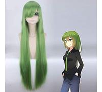 Perruque Cosplay Anime BERYL ET SAPPHIRE Beryl Sapphire Robot Beryl Bleu et Vert Cosplay Perruque Synthétique Résistant À La Chaleur Halloween vert