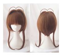 Perruque Cosplay Anime, Card Captor Sakura Sakura Perruque, Perruque, avec Filet De Cheveux Gratuit, pour Fête Carnaval Halloween Perruques, Cadeau De Fan D'anime