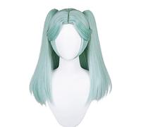 Perruque Cosplay Anime Cyberpunk Edgerunners Rebecca,Perruque à queue de cheval verte,perruque de fête d'halloween