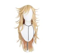 Perruque Cosplay Anime Douma, Cheveux Longs Blonds, Fête Costumée D'halloween Perruque De Jeu De Rôle Kimetsu No Yaiba + Bonnet De Perruque