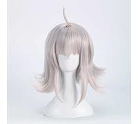 Perruque Cosplay Anime，Fate Grand Order Jeanne d'arc Perruque，Double Ponytail Blonde Perruque，avec Filet de Cheveux Gratuit，pour Fête Carnaval Halloween Perruques(Size:Court)