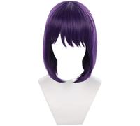Perruque cosplay anime femme vampire gothique sombre pour Halloween